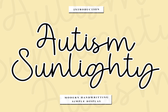 Autism Sunlighty: A Font for Engaging Brand Visuals