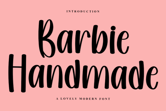 Barbie Handmade: A Warm and Playful Font for Creative Projects