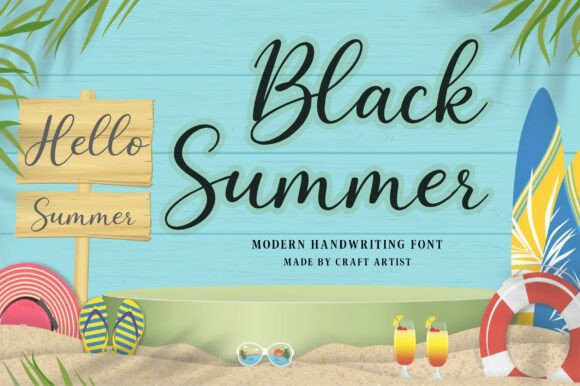 Black Summer: A Handwritten Font for Fresh Web Design