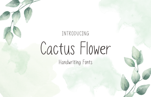 Cactus Flower: A Charming Handwritten Font for Editorial Design