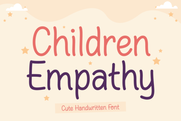 Children Empathy: A Handwritten Font for Heartfelt Branding