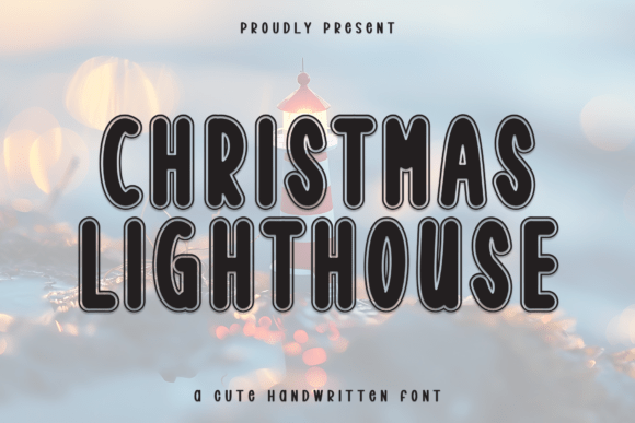 Christmas Lighthouse: A Charming Handwritten Font for Web Design