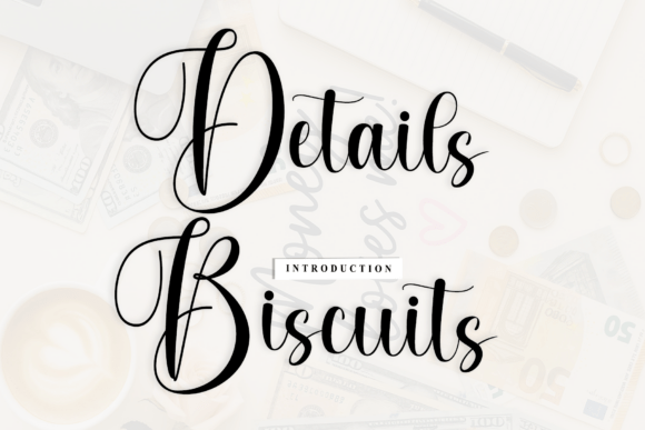 Details Biscuits: A Rhythmic Script Font for Modern Web Design