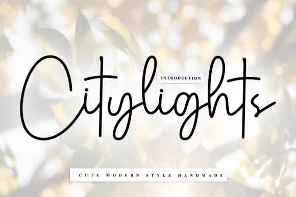 Enhance Your Brand with Citylights: A Timeless Handwritten Font