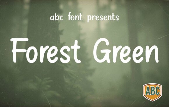 Forest Green: A Fresh, Handcrafted Display Font for Web Design