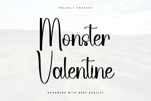 Introducing Monster Valentine: A Charming Handwritten Font