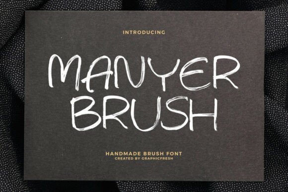 Manyer: A Hand-Painted Script Font for Editorial Elegance