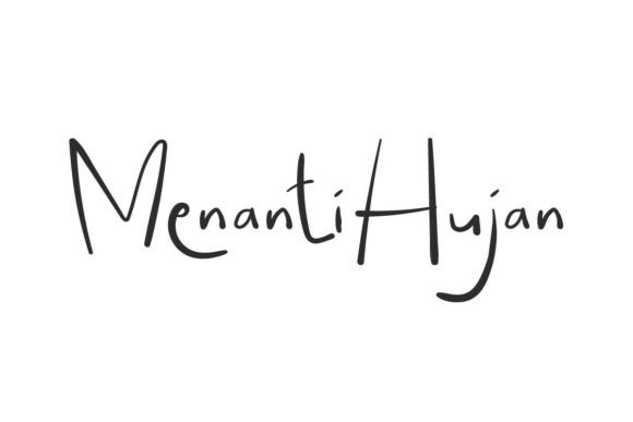 Menanti Hujan: A Modern Handwritten Font for Editorial Design