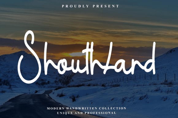 Shouthland: A Handwritten Font for Stylish Web Design
