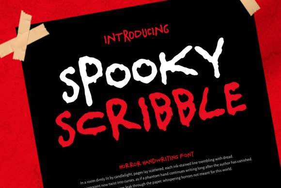 Spooky Scribble: The Perfect Horror Font for Your Next Campaign