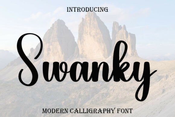 Swanky: A Modern Calligraphy Font for Editorial Elegance