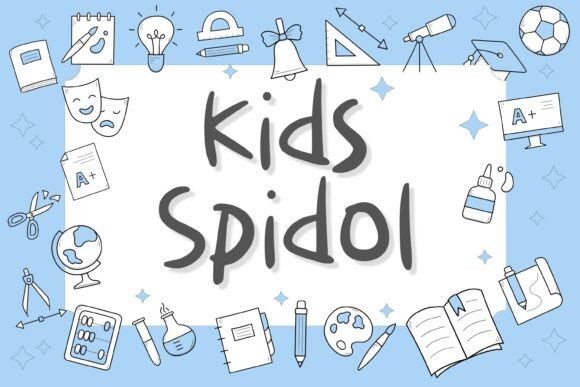 Transform Your Brand with the Charming Kids Spidol Font