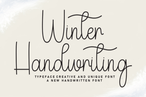 Winter Handwriting: Elevate Your Brand with This Elegant Font